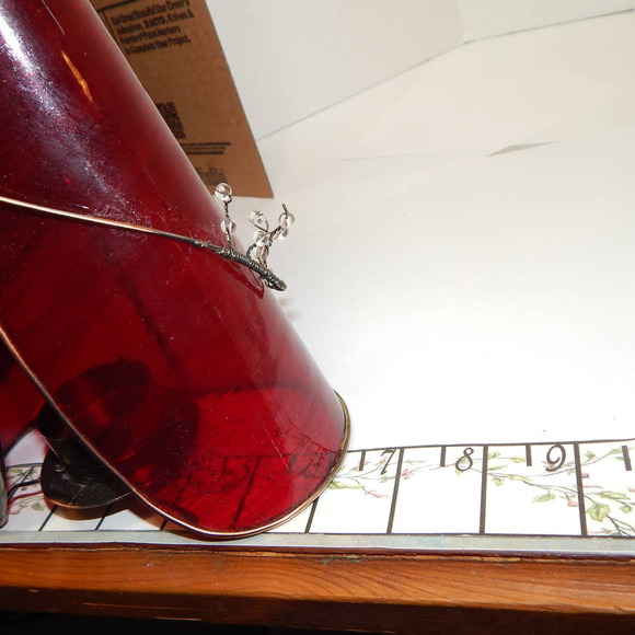 COPY - Beautiful Large Stain Glass Tea Light Candle Angel - Picture 9 of 10